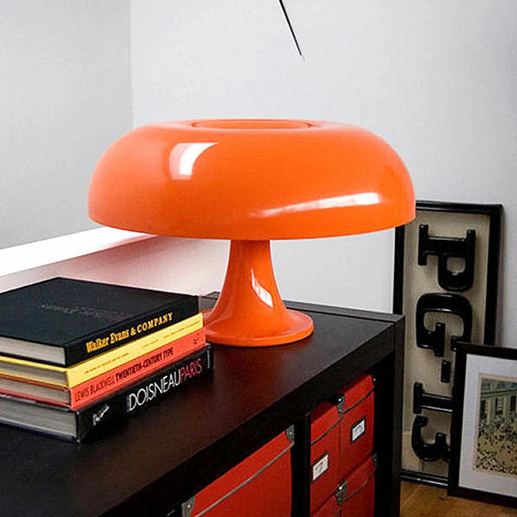 Table Lamp Mushroom Design Soft Diffused Light E27 Socket