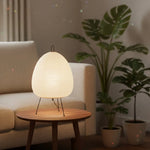 Table Lamp Rice Paper Shade Soft Glare-Free Lighting