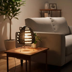 Table Lamp Rice Paper Shade Soft Glare-Free Lighting