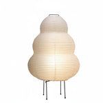 Table Lamp Rice Paper Shade Warm Ambient Lighting