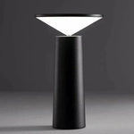 Table Lamp Rotating Shade Adjustable Brightness Rechargeable
