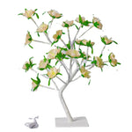 Table Lamp Tree-Inspired Warm White LED USB-Powered