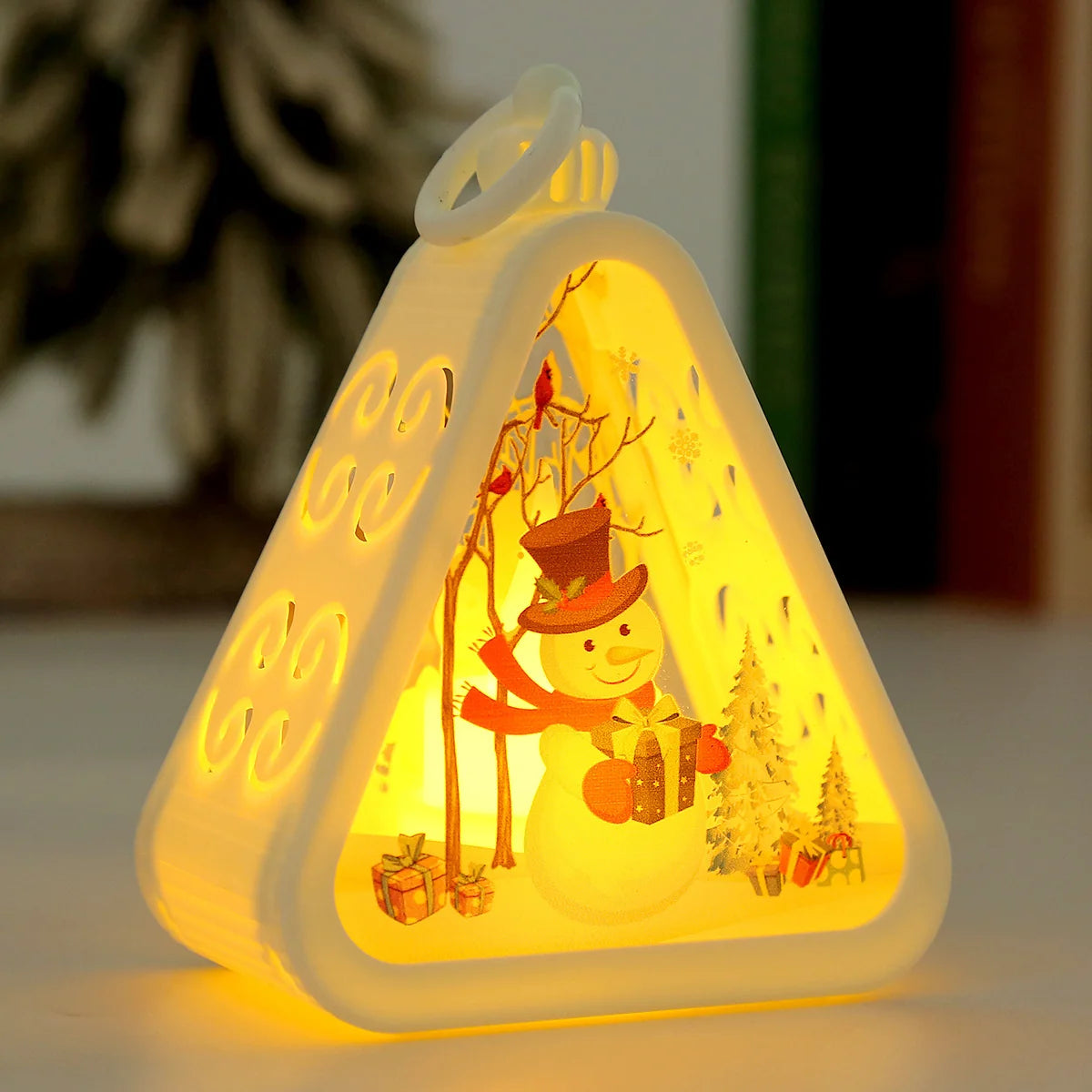Table Lamp Triangle Warm LED Glow