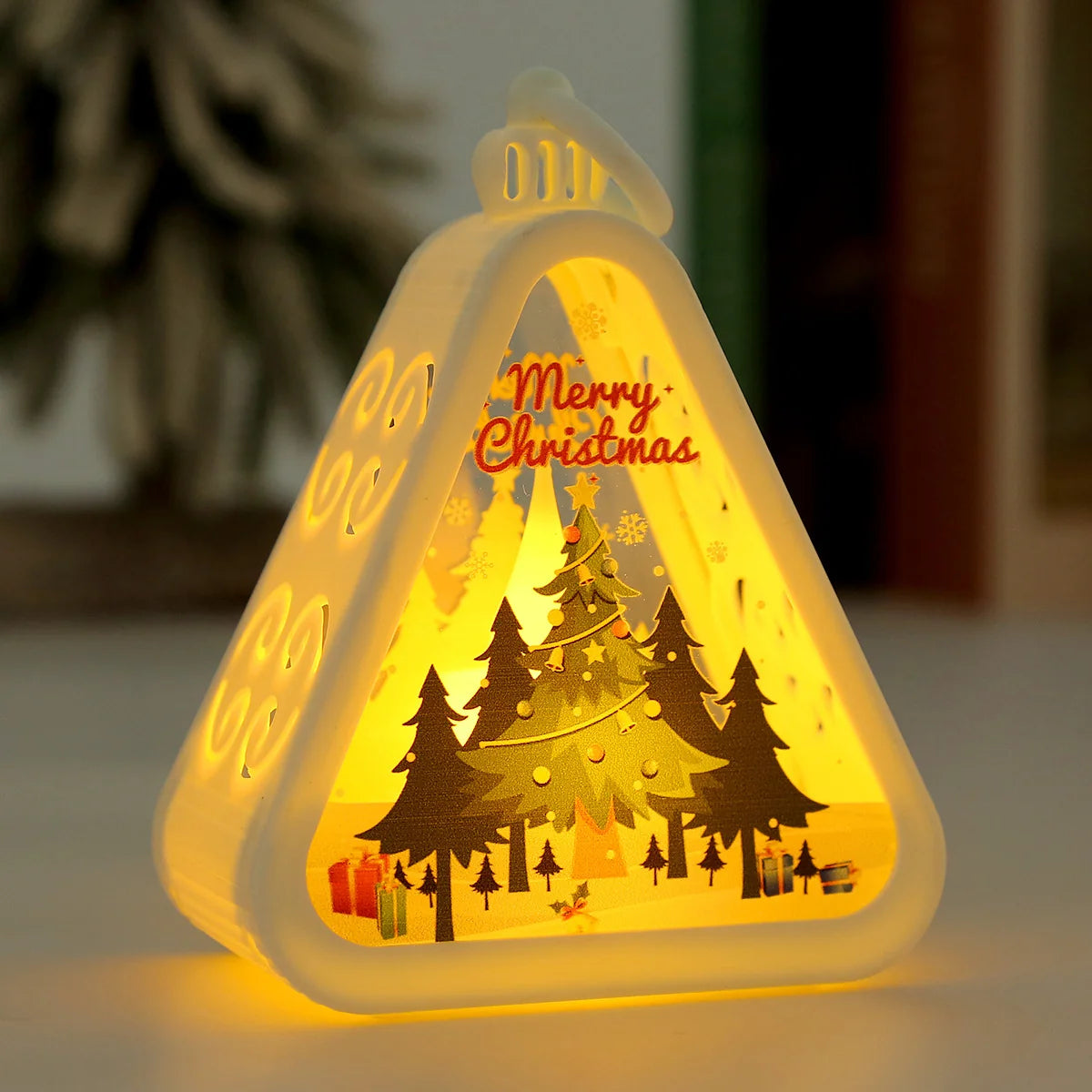 Table Lamp Triangle Warm LED Glow