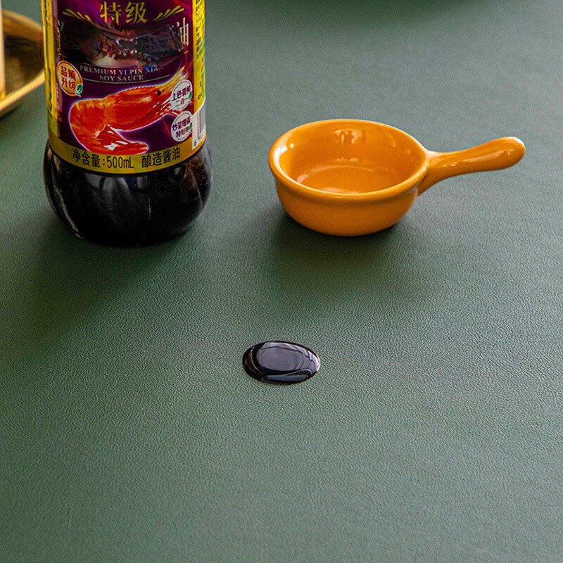 Table Protector Mat Waterproof Heat-Resistant PVC & TPU Leather
