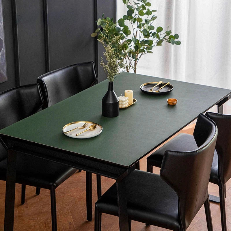 Table Protector Mat Waterproof Heat-Resistant PVC & TPU Leather
