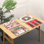 Tablecloth Christmas Tree Motif Durable & Machine Washable