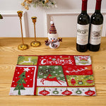 Tablecloth Christmas Tree Motif Durable & Machine Washable