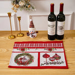 Tablecloth Christmas Tree Motif Durable & Machine Washable