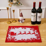 Tablecloth Christmas Tree Motif Durable & Machine Washable