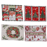Tablecloth Christmas Tree Motif Durable & Machine Washable