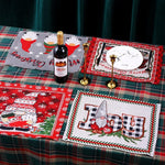 Tablecloth Santa Pattern Durable & Machine-Washable