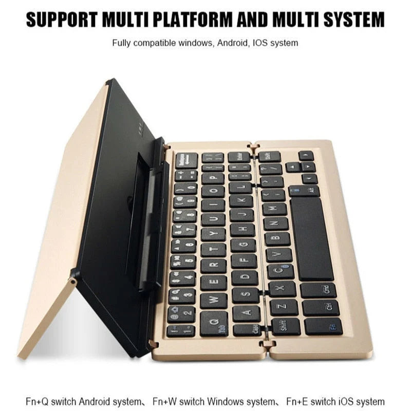 Tablet Keyboard Foldable Bluetooth Wireless Slim Portable