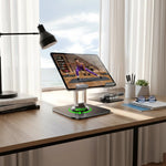 Tablet Stand 360° Rotating Adjustable Height & Angle