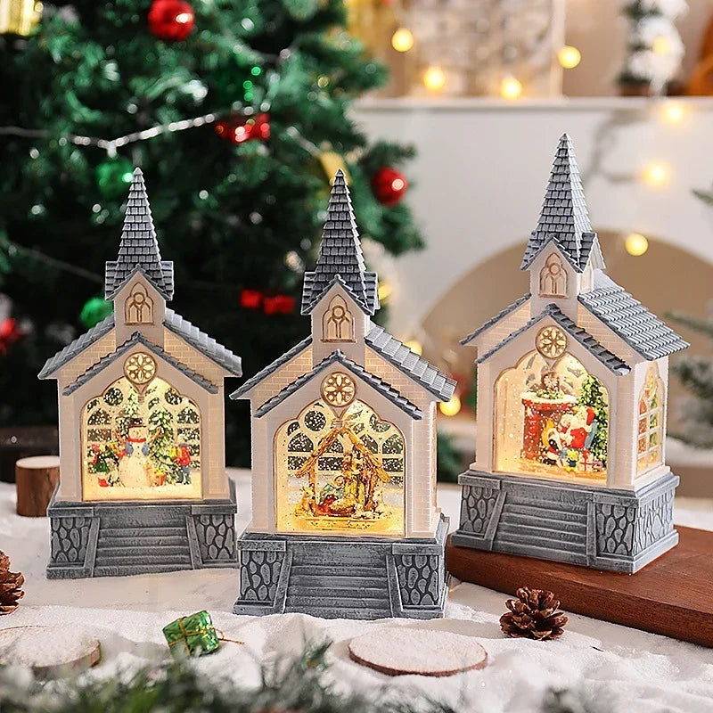 Tabletop Christmas Decoration Integrated LED Easy Setup