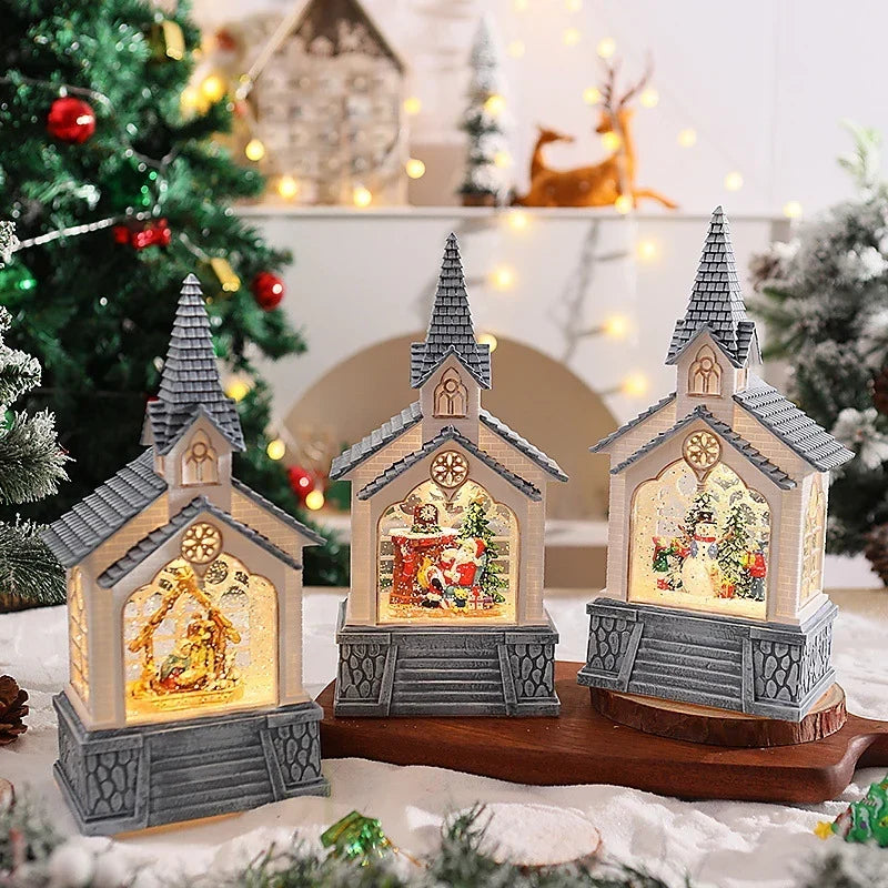 Tabletop Christmas Decoration Integrated LED Easy Setup