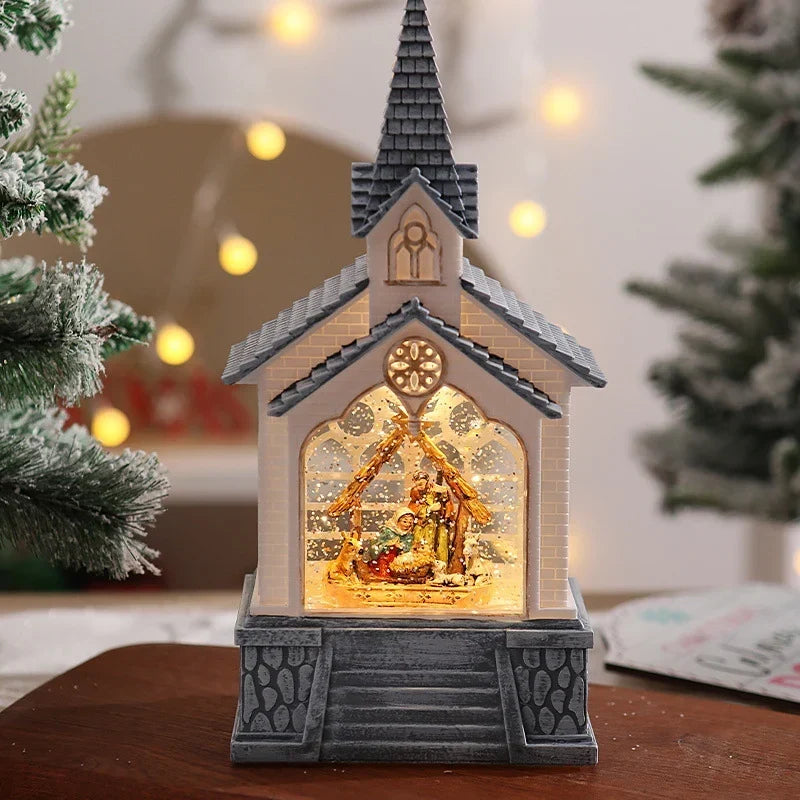 Tabletop Christmas Decoration Integrated LED Easy Setup