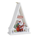 Tabletop Christmas Lantern Transparent Reindeer Warm Glow