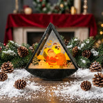 Tabletop Christmas Light Santa Scene Warm White LED