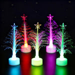 Tabletop Christmas Tree Fiber Optic Color-Changing LED