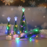Tabletop Christmas Tree Flocked Pine Eco-Friendly Compact