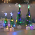 Tabletop Christmas Tree Flocked Pine Eco-Friendly Compact