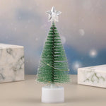 Tabletop Christmas Tree Flocked Pine Eco-Friendly Compact