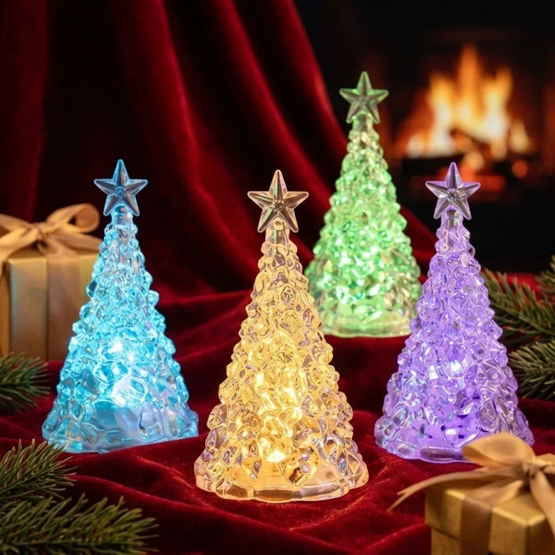 Tabletop Christmas Tree LED Sparkling Star Battery Powered
