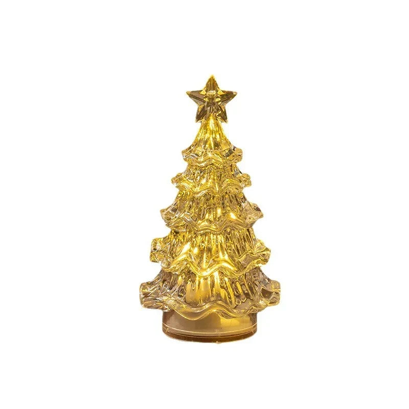 Tabletop Christmas Tree Lamp Warm LED Compact Design