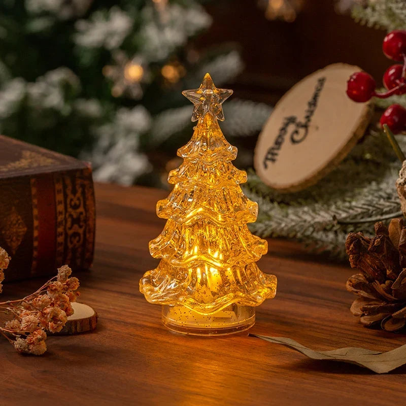 Tabletop Christmas Tree Lamp Warm LED Compact Design