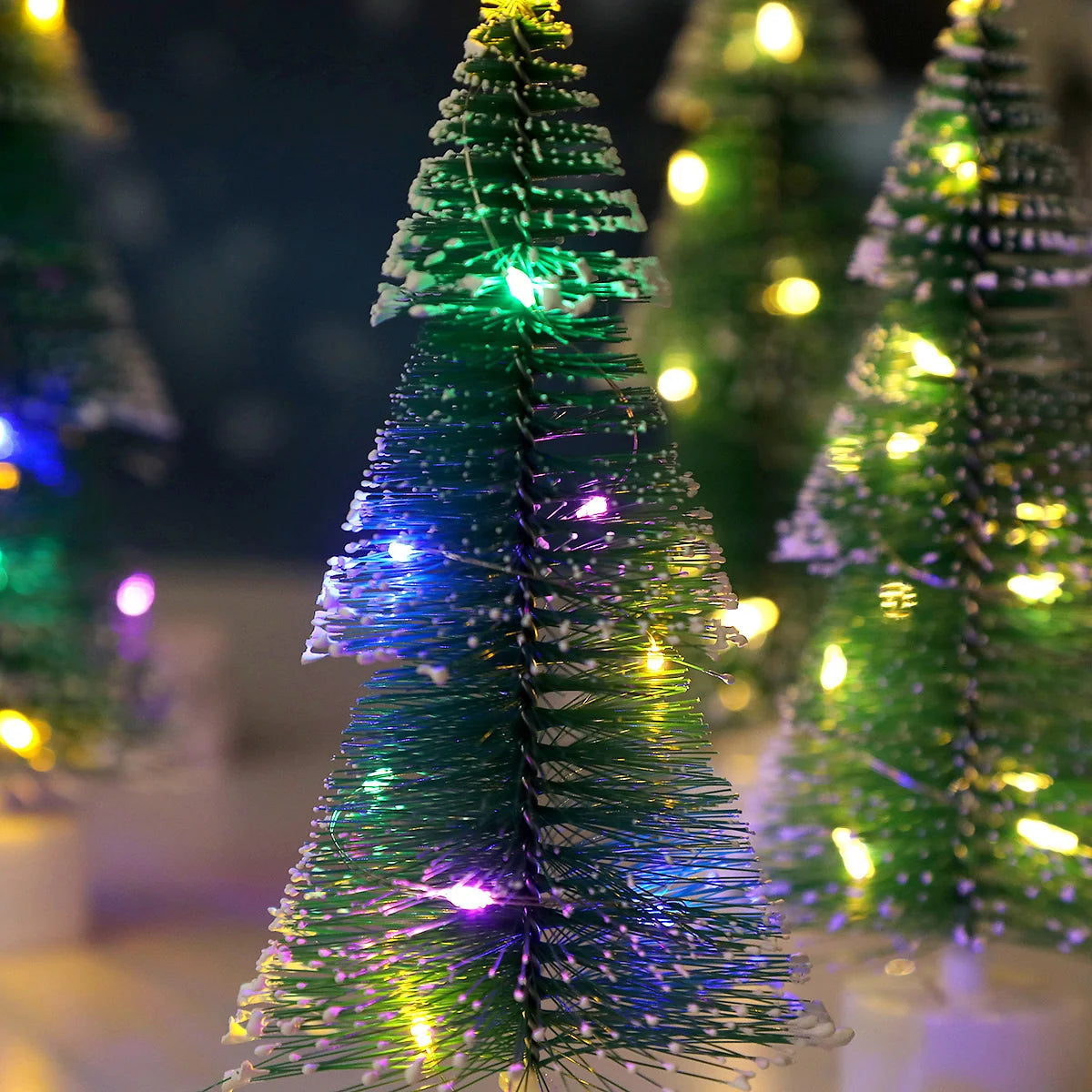 Tabletop Christmas Tree Prelit Warm LED Durable Plastic