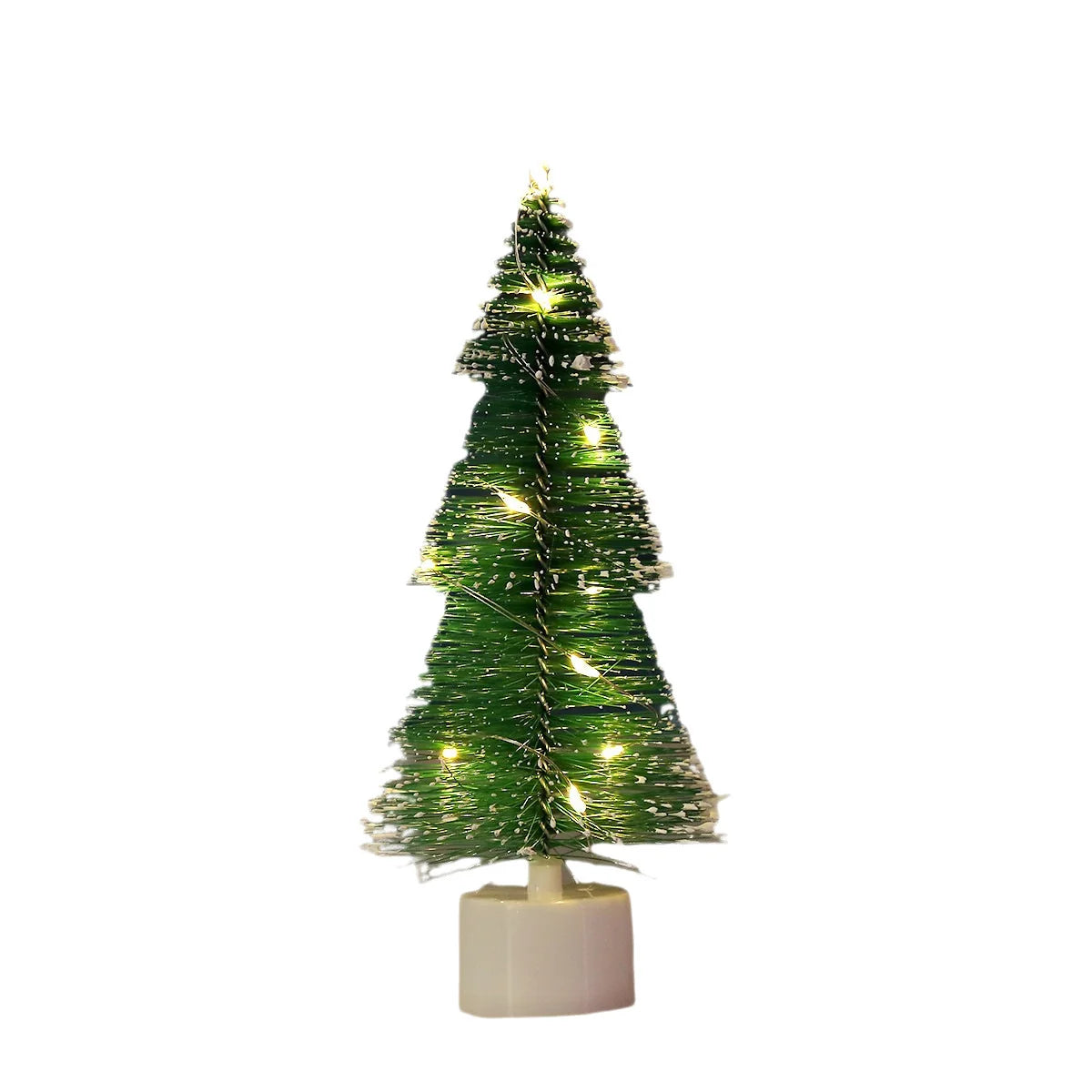 Tabletop Christmas Tree Prelit Warm LED Durable Plastic