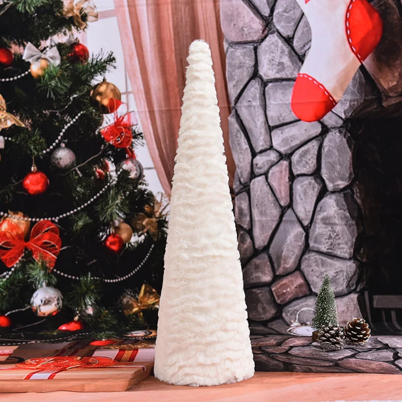 Tabletop Christmas Tree Textured Soft Fabric Lightweight & Sturdy