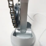 Tabletop Clock Rotating Gears USB Powered Industrial Design