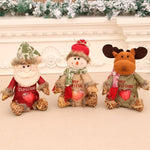 Tabletop Decor Plush Moose Festive Scarf
