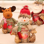 Tabletop Decor Plush Moose Festive Scarf