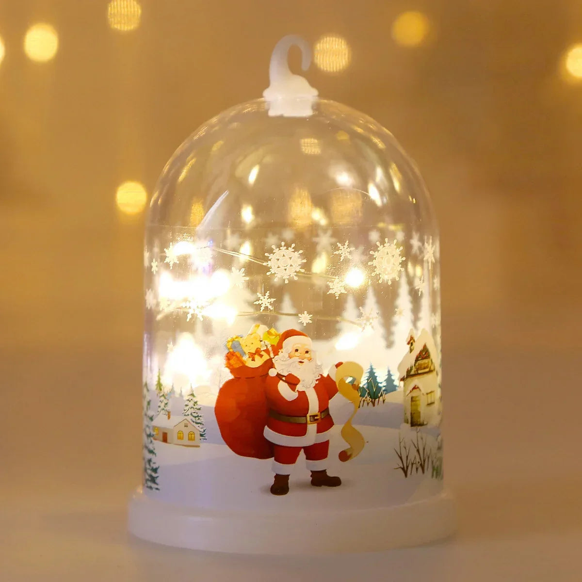 Tabletop Decoration Glass Dome Warm White LED