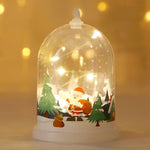 Tabletop Decoration Glass Dome Warm White LED