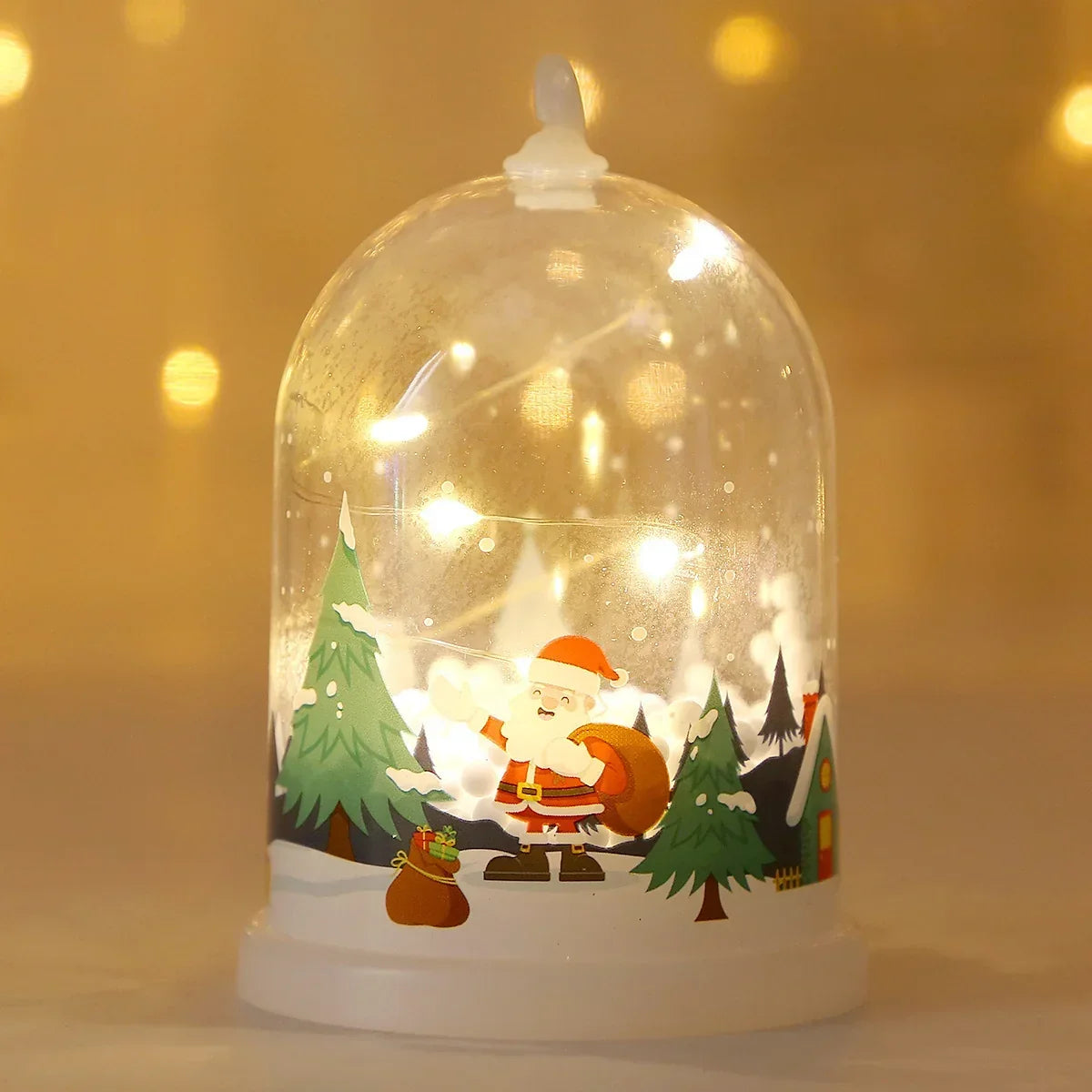 Tabletop Decoration Glass Dome Warm White LED