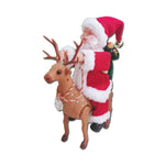 Tabletop Figurine Santa & Reindeer Ready To Display