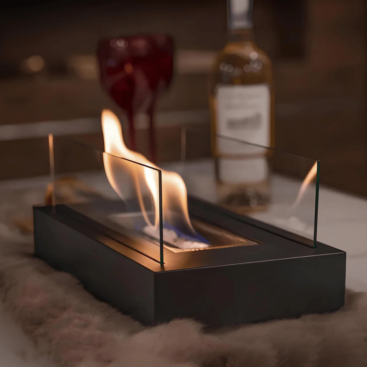 Tabletop Fireplace Bioethanol Portable Indoor & Outdoor