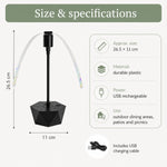 Tabletop Fly Deterrent Fan Quiet USB & Battery