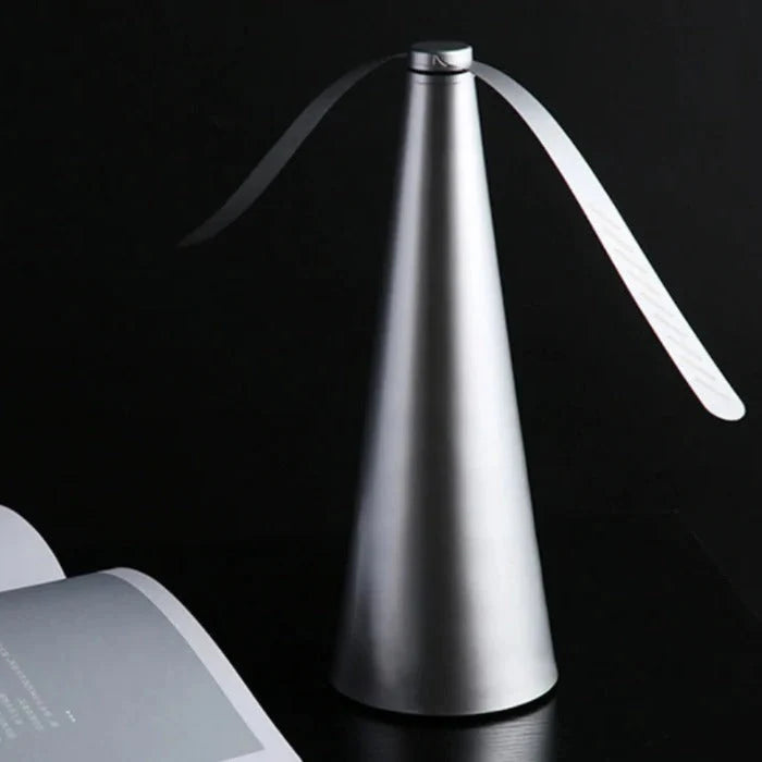 Tabletop Fly Repellent Fan Battery-Powered Soft Blades & Auto-Stop
