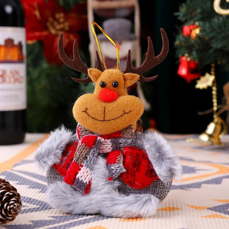 Tabletop Reindeer Figure Felt & Plush Centerpiece