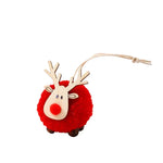 Tabletop Reindeer Figure Handcrafted Wood & Fabric