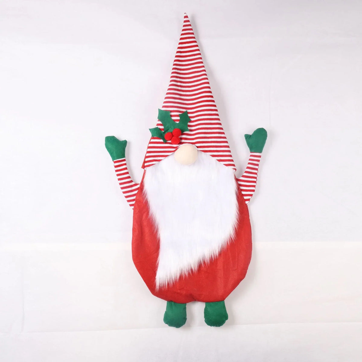 Tabletop Santa Figure Soft Fabric & Integrated Lights