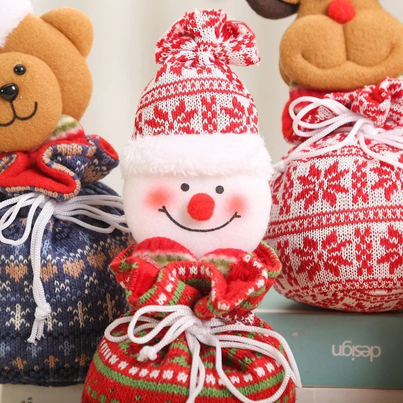 Tabletop Santa Figurine Handcrafted Durable Fabric