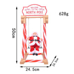 Tabletop Santa Figurine Swinging Design Durable 19.7 Inches