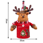 Tabletop Snowman Decoration High-Quality Fabric & Heart Pattern