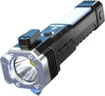 Tactical Flashlight 9000 Lumens Adjustable Focus USB Power Bank